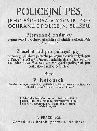Václav Matoušek - Policejní pes
