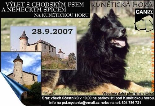 Pozv�nka na v�let s chodsk�m psem a n�meck�m �picem...